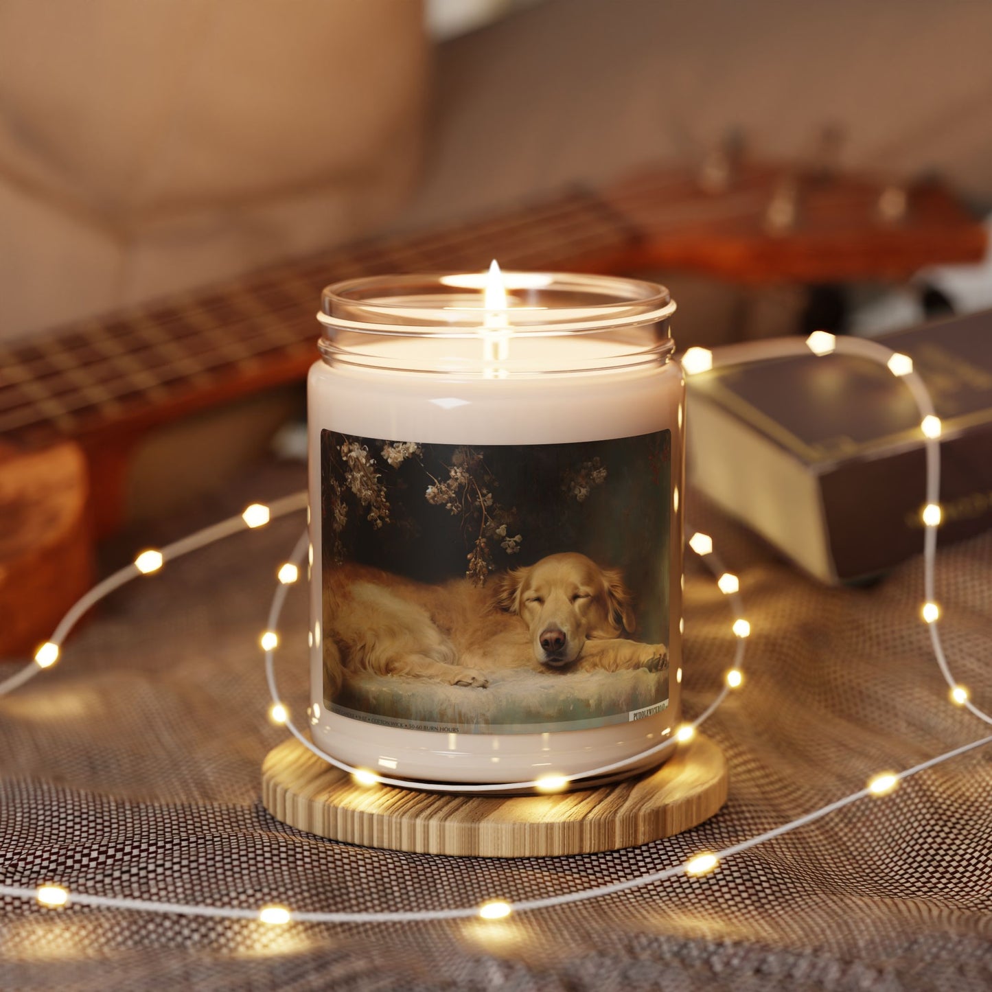 Golden Retriever Dreamscape Candle – Cozy Dog Lover Gift