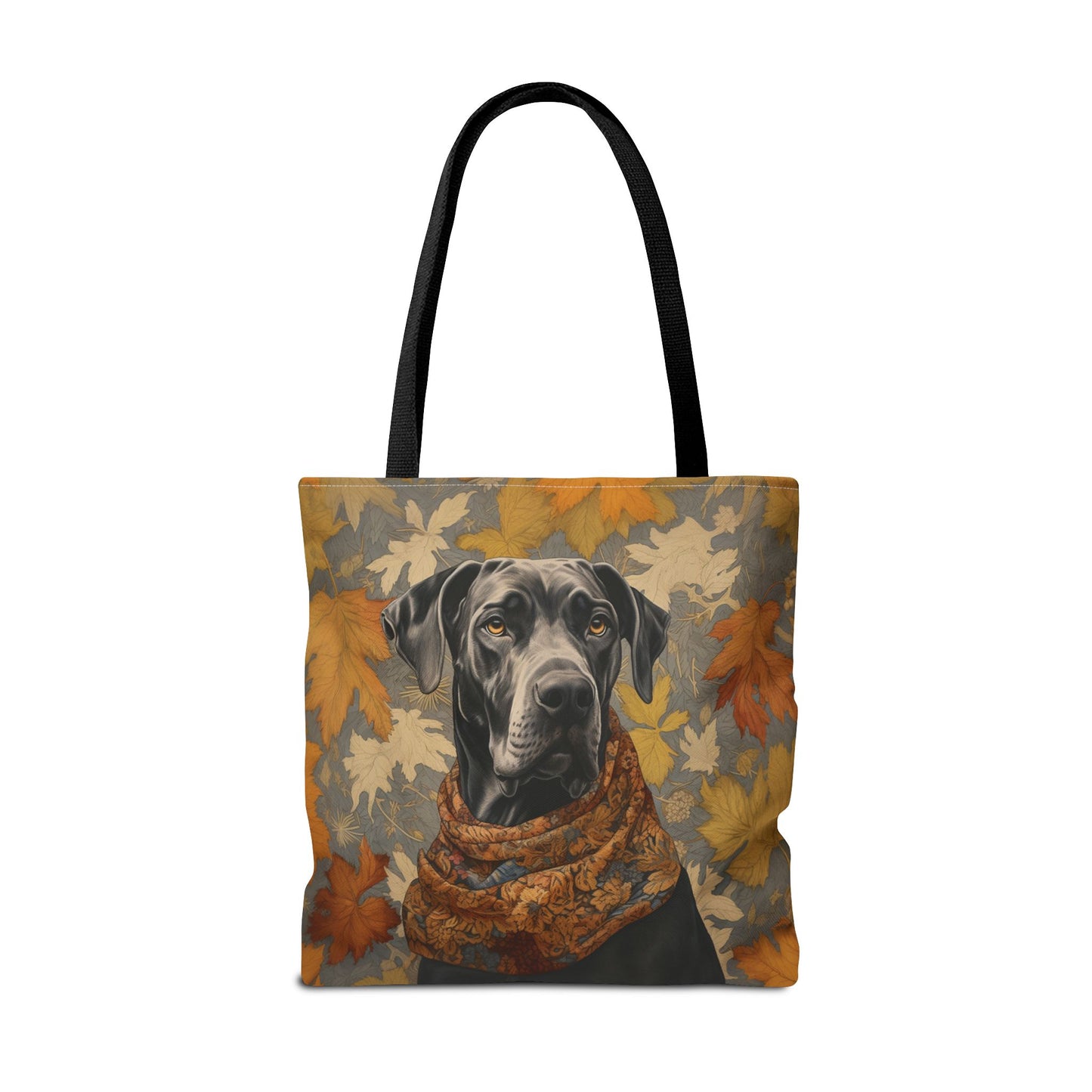 Great Dane Autumn Leaves Tote Bag, Stylish Eco-Friendly Gift for Dog Lovers