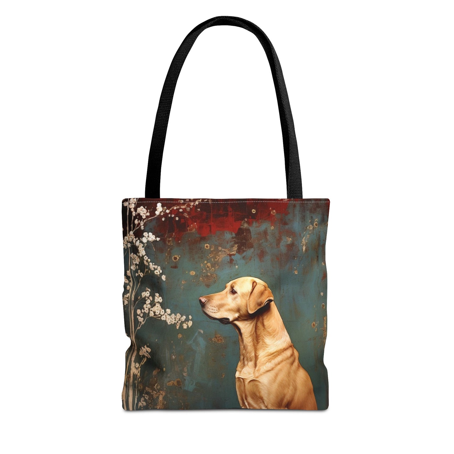 Labrador Meadow Blossoms Tote Bag – Stylish & Eco-Friendly Dog Lover Gift