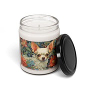 Charming Chihuahua Candle – Floral Art Soy Candle for Dog Lovers