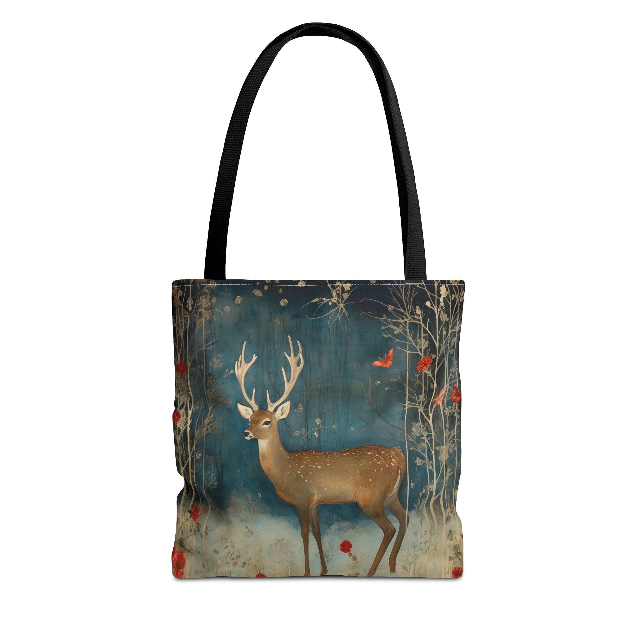 Enchanted Deer Forest Tote Bag, Eco-Friendly Gift for Nature Lovers