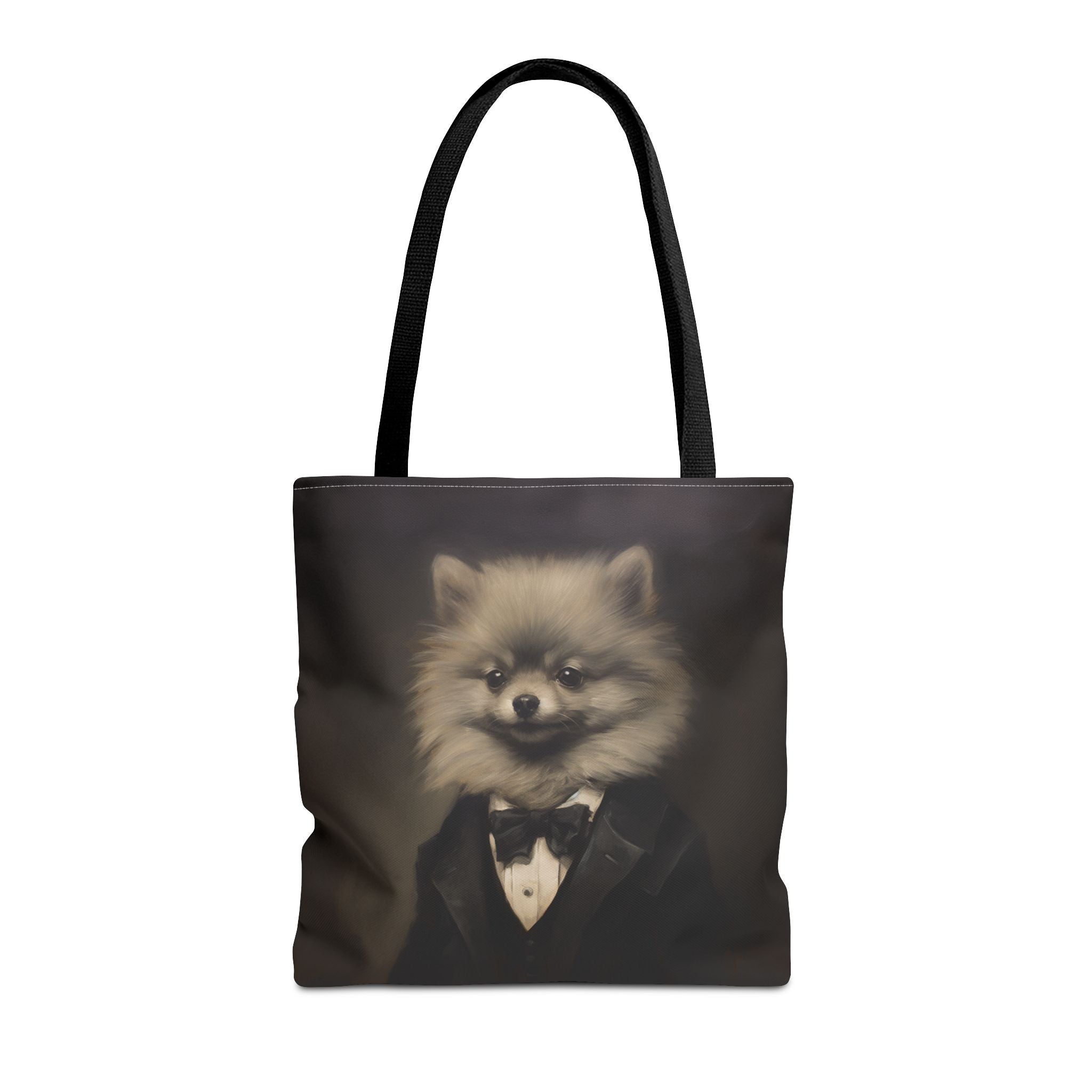 Elegant Pomeranian Gentleman Tote Bag – Stylish & Eco-Friendly Canvas Bag