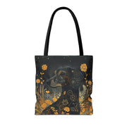 Whimsical Dachshund Meadow Tote Bag – Eco-Friendly Canvas Gift