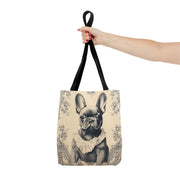 Chic French Bulldog Canvas Tote Bag – Elegant Dog Lover Gift