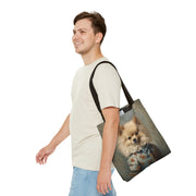 Regal Pomeranian Portrait Tote Bag, Stylish Gift for Dog Lovers