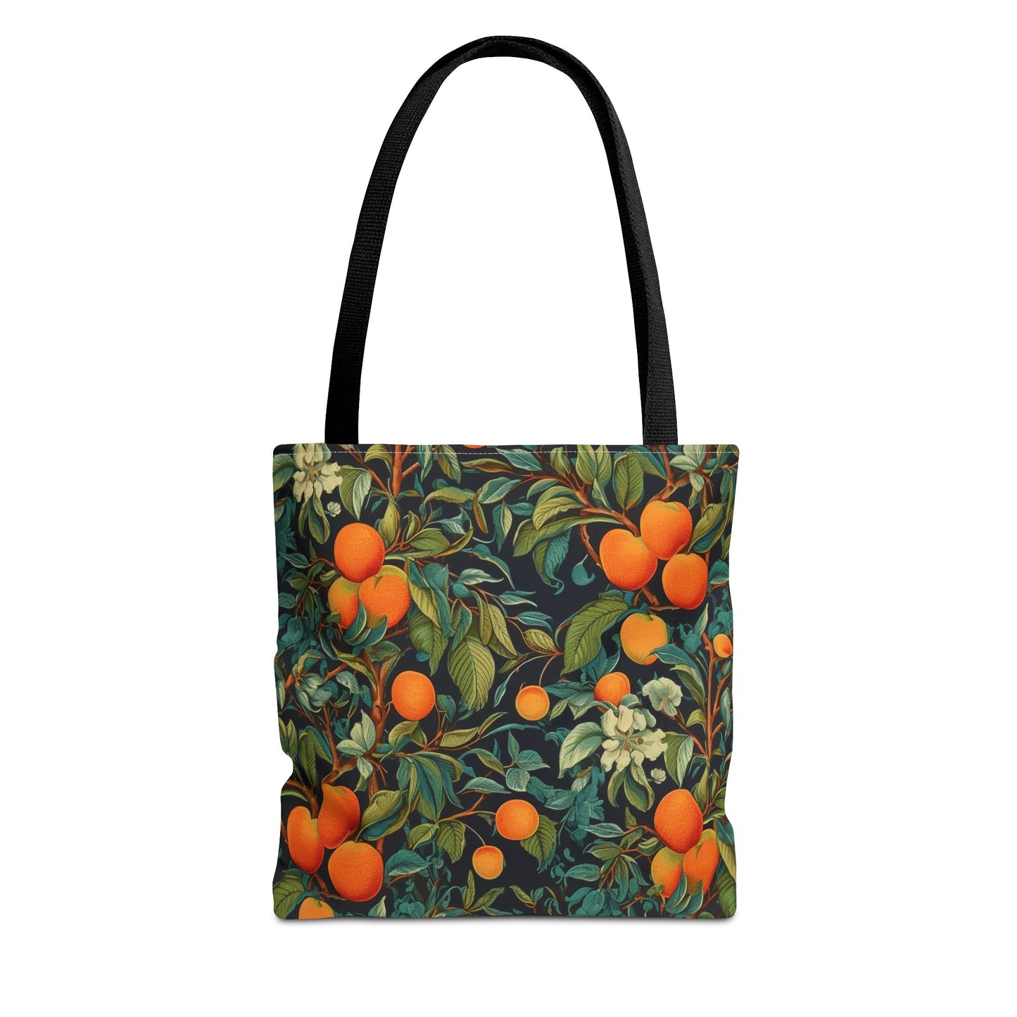 Orange Grove Canvas Tote Bag, Vibrant Citrus Design for Daily Use