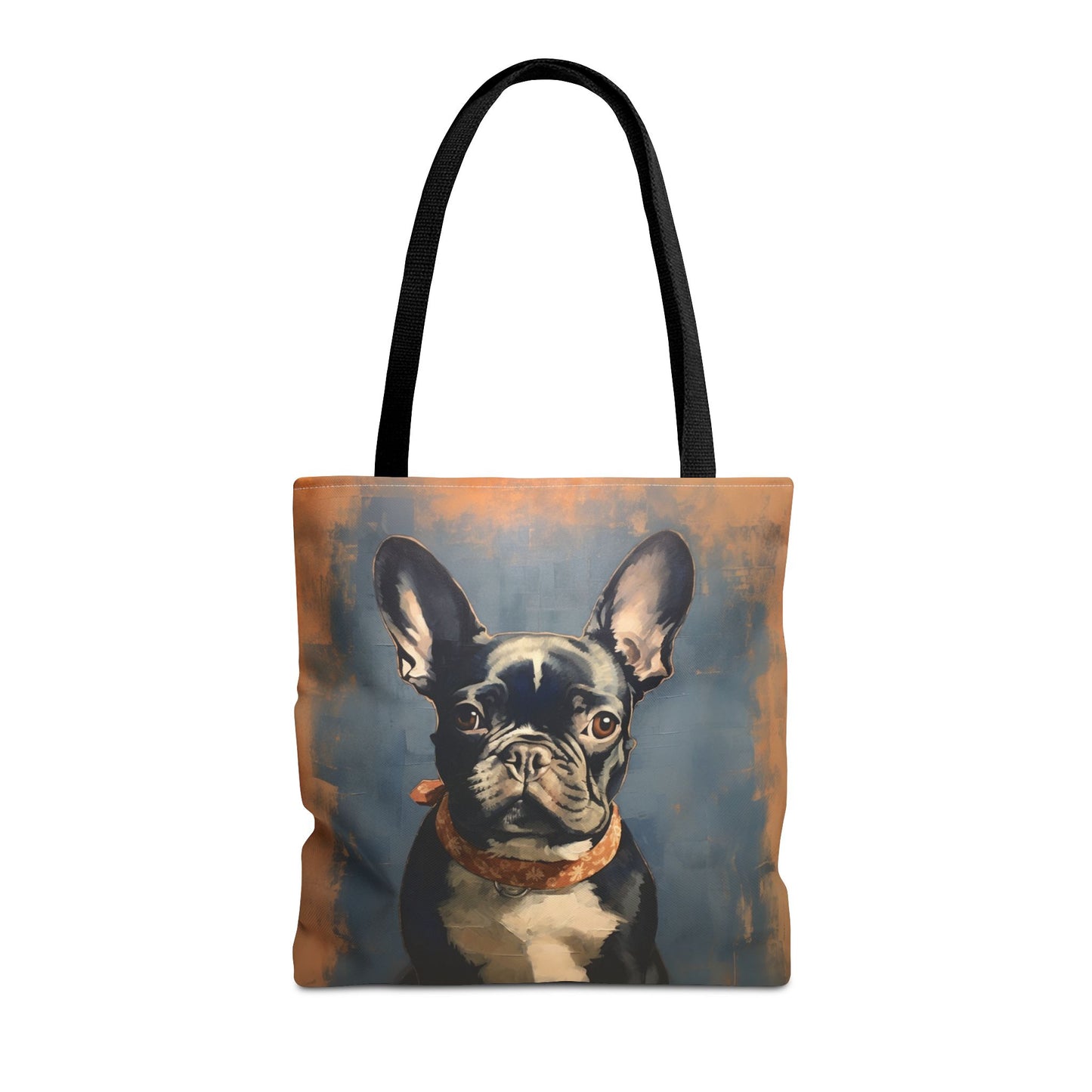 French Bulldog Canvas Tote Bag - Chic Artistic Design for Dog Enthusiasts