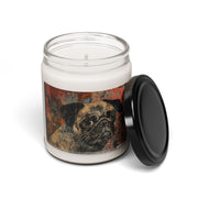 Pug Portrait Vintage Soy Candle Gift