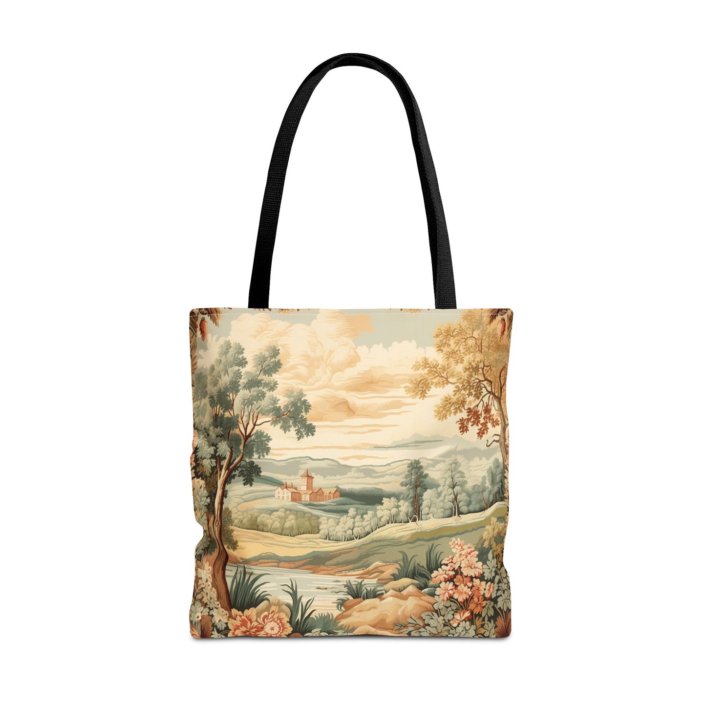 Pastoral Countryside Nature Tote Bag – Vintage Scenic Artwork