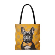 French Bulldog Bow Tie Tote Bag – Chic & Eco-Friendly Canvas Bag