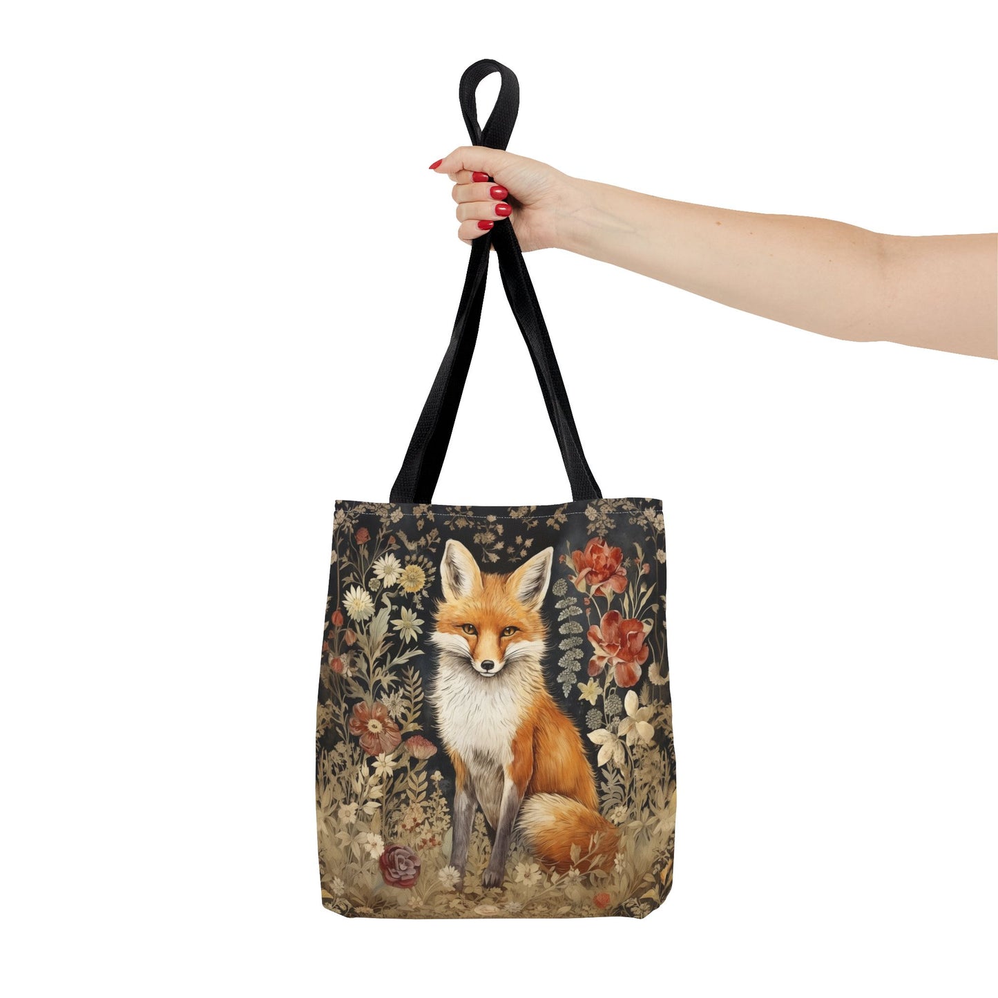 Elegant Fox Tote Bag, Nature-Inspired Eco-Friendly Carryall