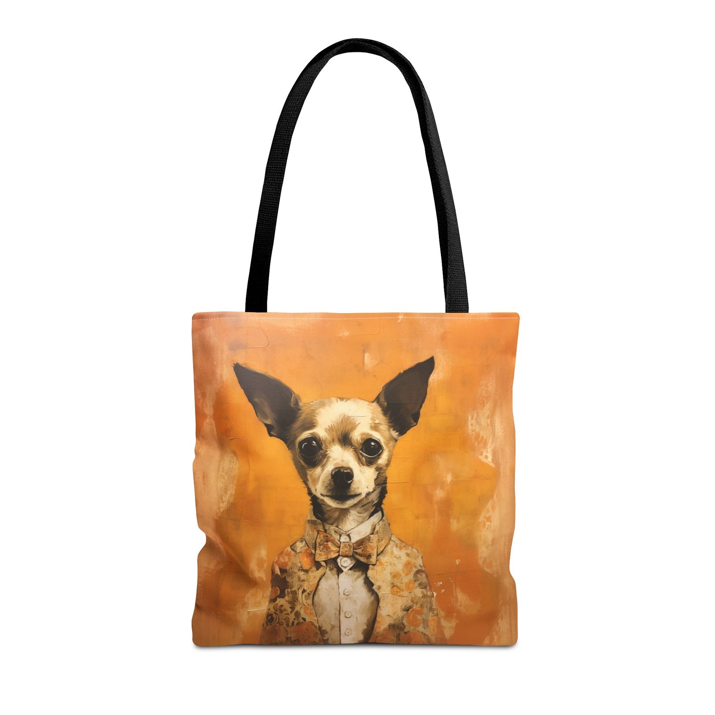 Chihuahua Chic Tote Bag - Stylish Orange Canvas for Dog Lovers