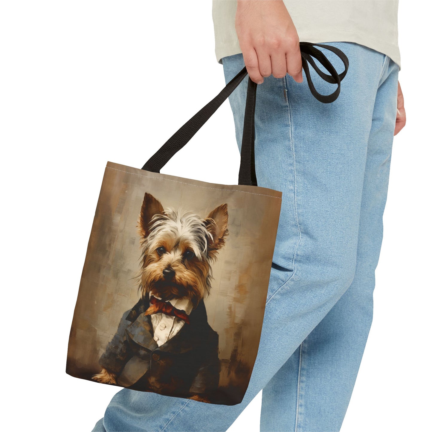 Yorkshire Terrier Aristocrat Tote Bag, Stylish Canvas for Pet Lovers