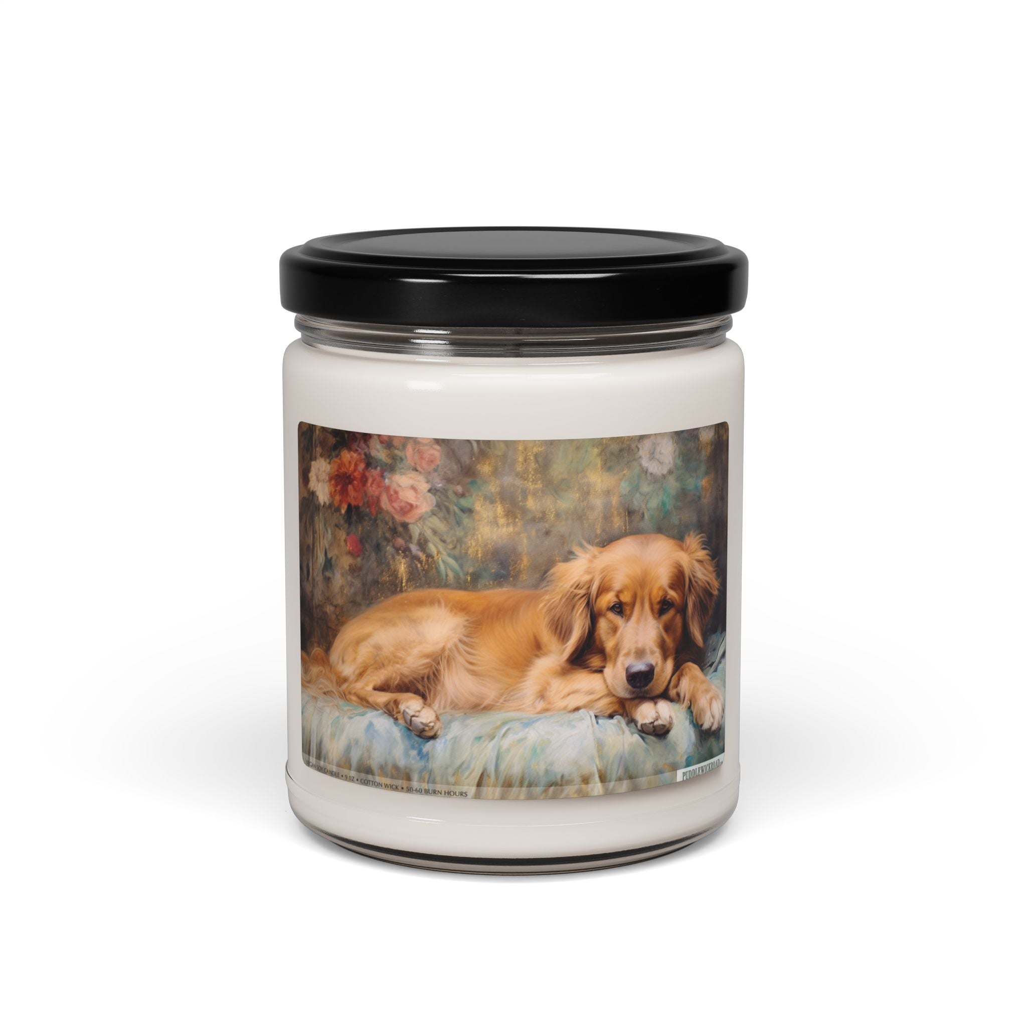 Golden Retriever Vintage Soy Candle - Dog Lover Gift