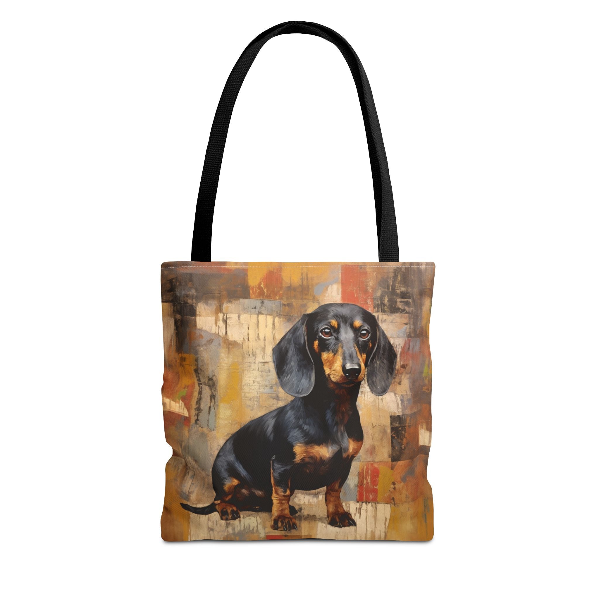 Dachshund Art Canvas Tote Bag – Stylish Grocery and Beach Companion