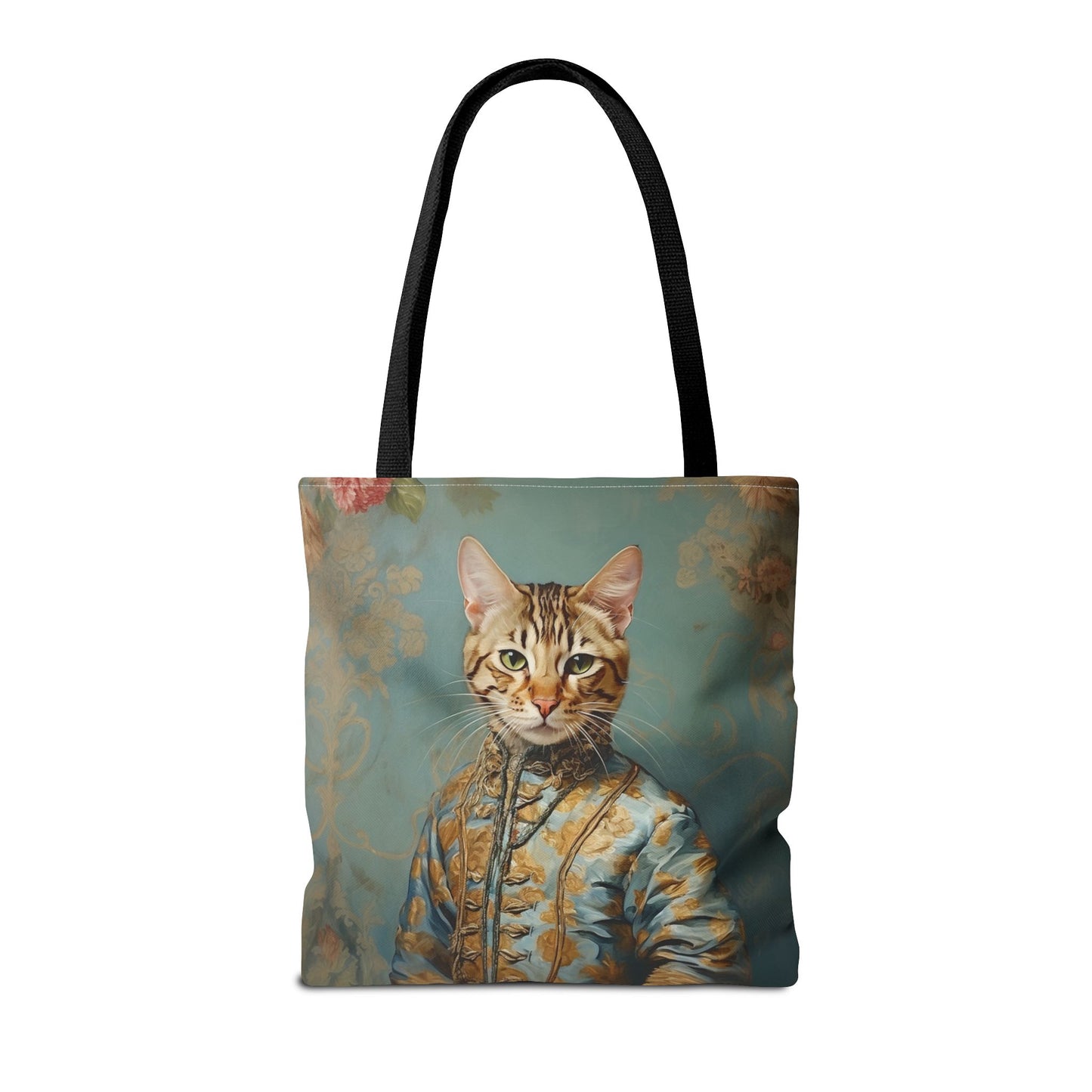 Elegant Bengal Cat Tote Bag, Artistic Eco-Friendly Canvas for Cat Lovers