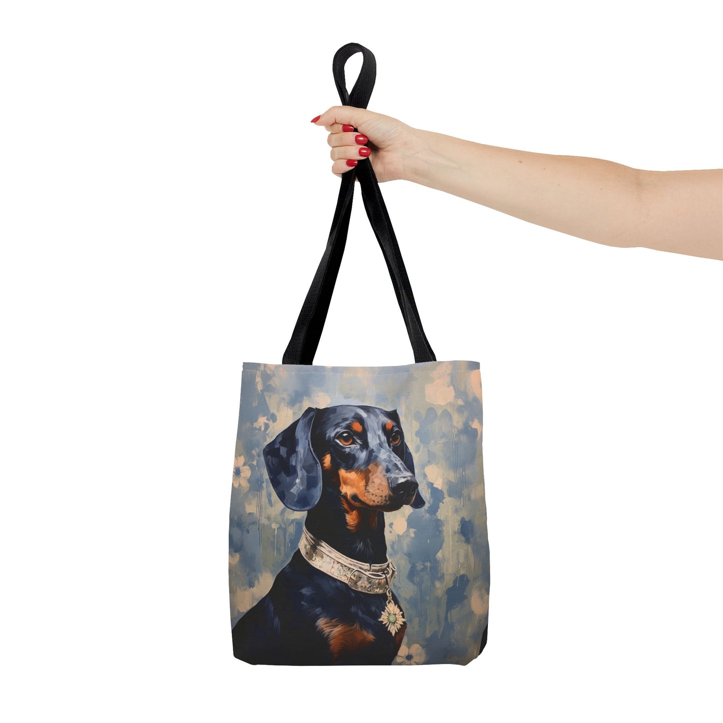 Dachshund Elegance Tote Bag, Eco-Friendly Canvas Gift for Dog Lovers