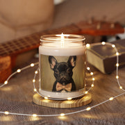 Frenchie Elegance Candle – Vintage Art Soy Gift for Dog Lovers