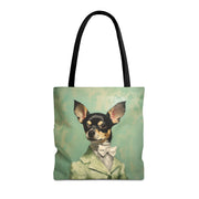 Chihuahua Dapper Style Tote Bag, Eco-Friendly Canvas Gift for Dog Lovers