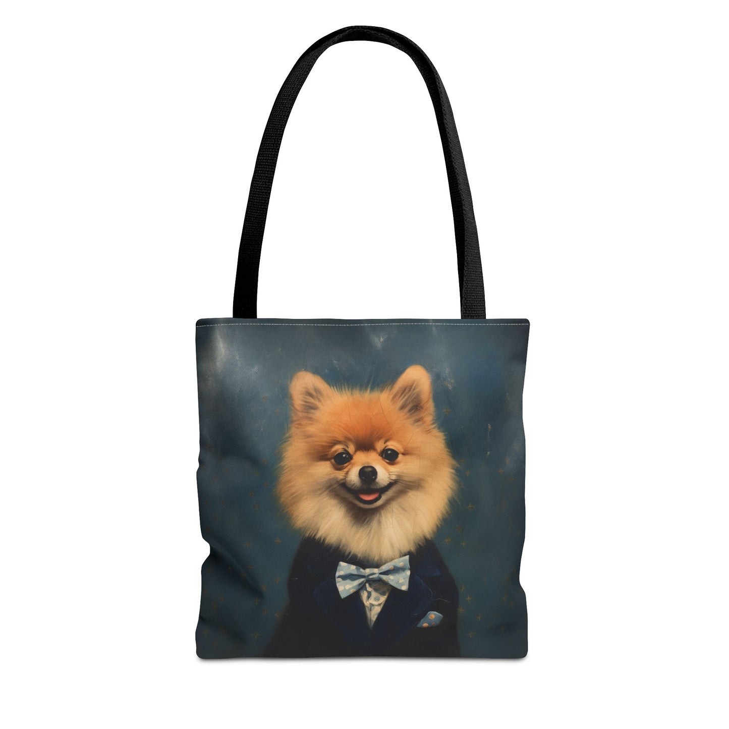 Pompous Pomeranian Tote Bag, Eco-Friendly Canvas for Pet Lovers