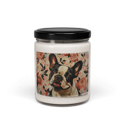 Frenchie Love Floral Candle – Pet Memorial & Dog Lover Gift