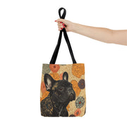 French Bulldog Floral Tote Bag – Eco-Friendly & Stylish Market Bag