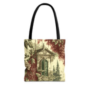 Vintage Botanical Garden Tote Bag, Elegant Shopping Companion