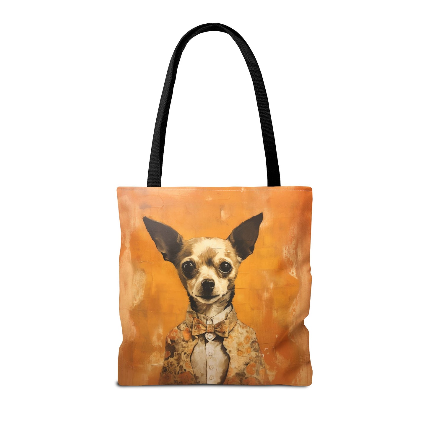 Chihuahua Chic Tote Bag - Stylish Orange Canvas for Dog Lovers