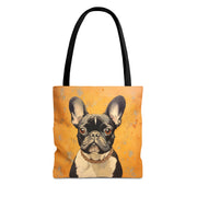 Frenchie Chic Canvas Tote – Stylish Eco-Friendly Bag for Dog Lovers