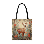 Elegant Deer Canvas Tote Bag - Nature-Inspired Eco-Friendly Design