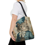 Dapper Cat Blue Regal Tote Bag – Eco-Friendly & Stylish Gift