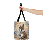 Regal Boston Terrier Tote Bag – Vintage-Inspired Art for Dog Lovers