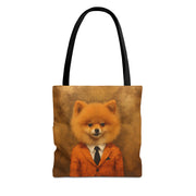 Executive Pomeranian Tote Bag – Artistic, Stylish, Dog Lovers' Essential