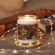 German Shepherd Vintage Art Candle – Cozy Dog Lover Gift