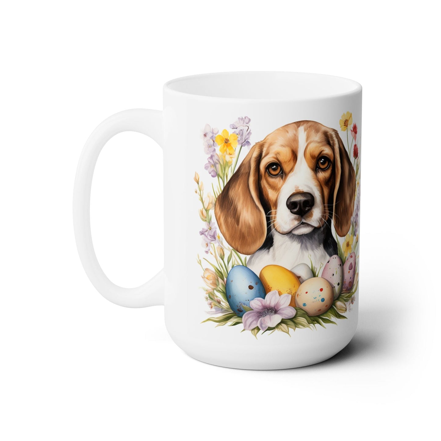 Beagle Easter Mug – Adorable Springtime Coffee Gift for Dog Lovers