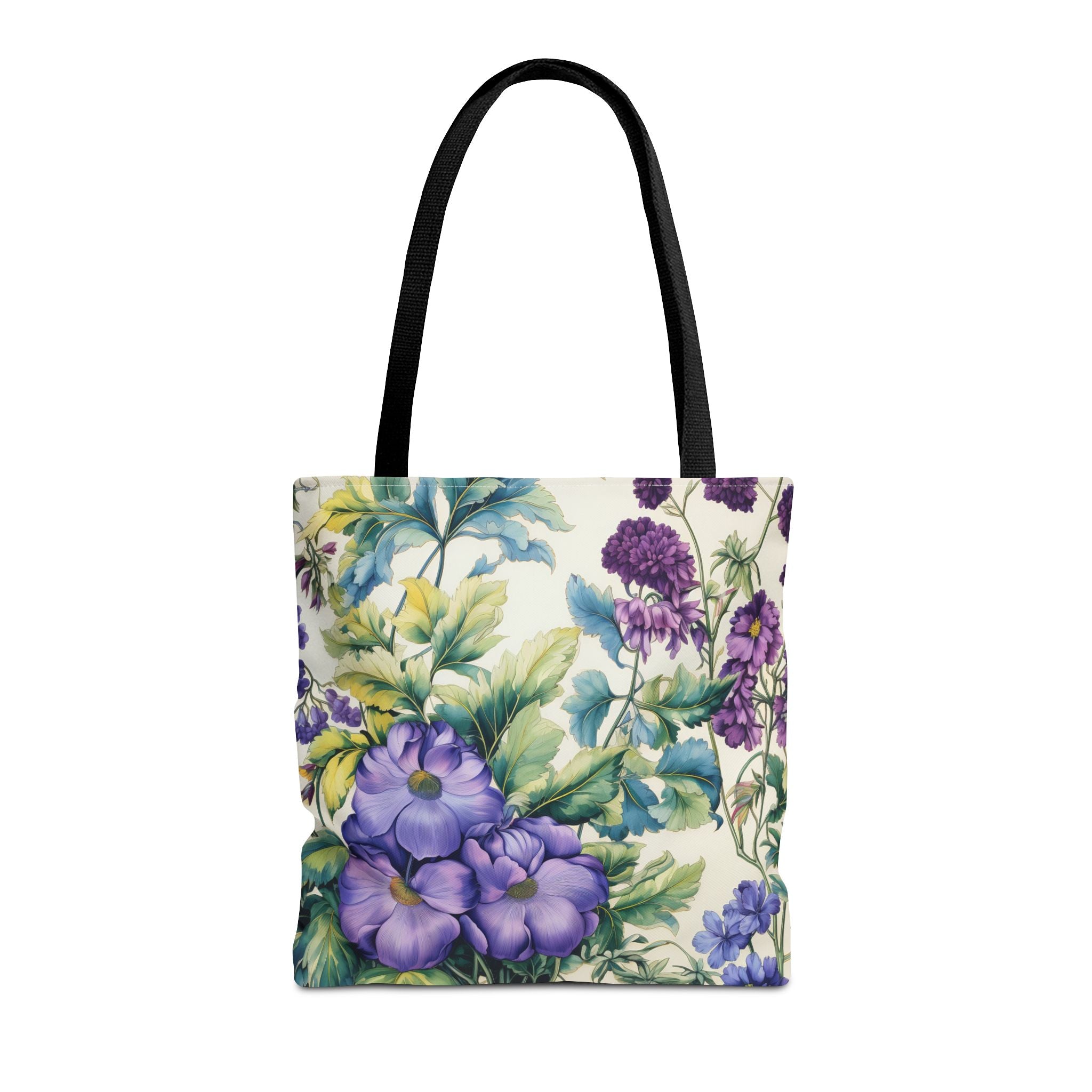 Floral Bloom Canvas Tote Bag, Eco-Friendly Grocery and Market Bag