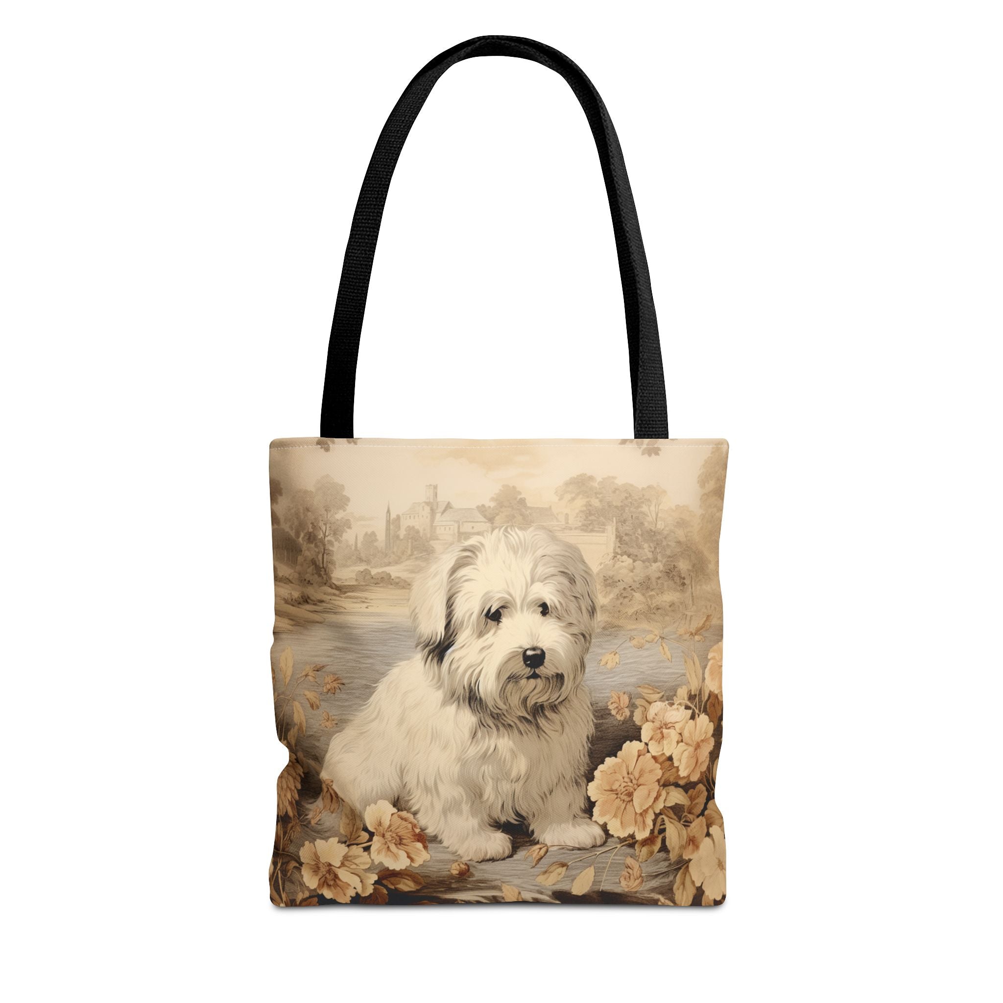 Old English Sheepdog Rustic Autumn Tote Bag, Cozy and Versatile Design