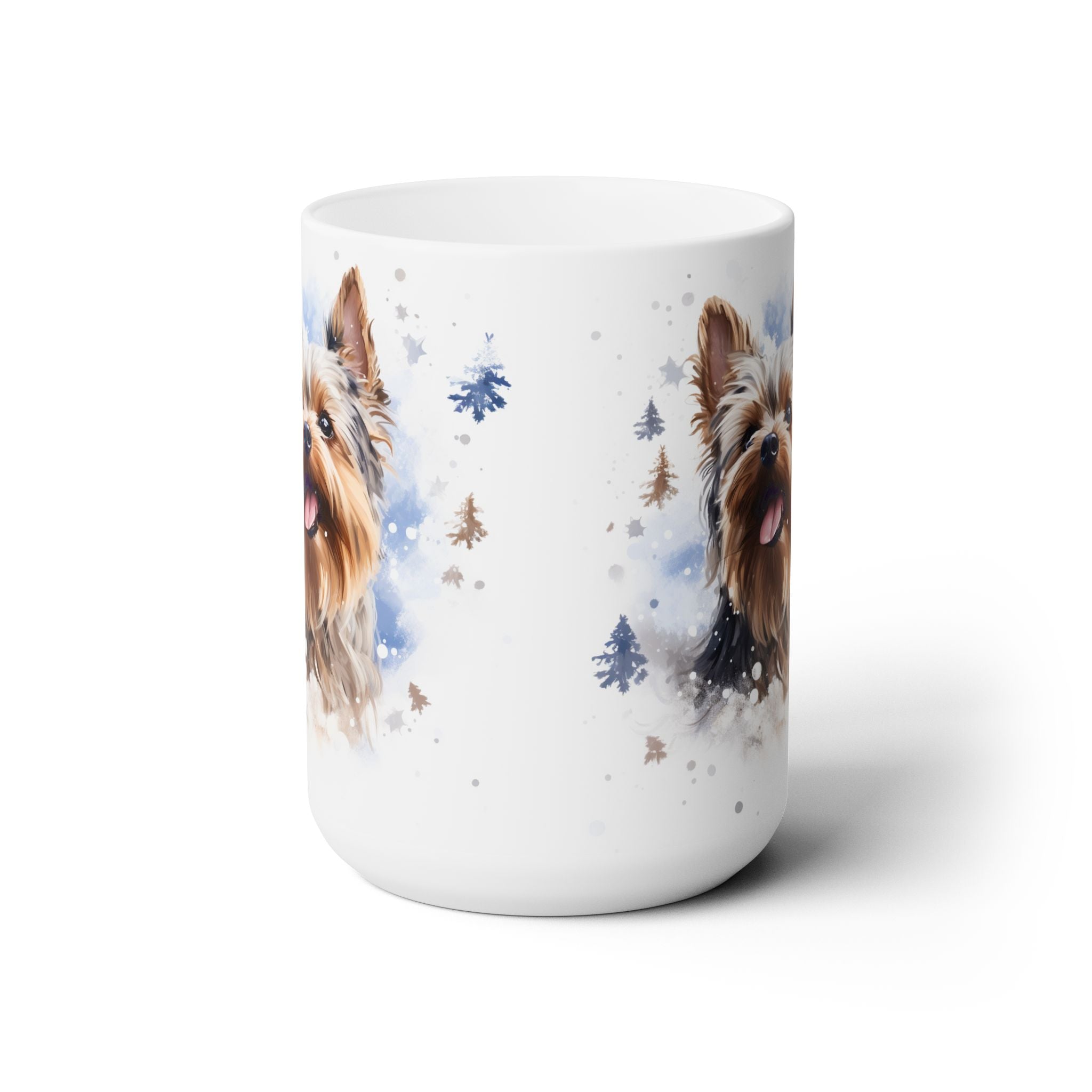 Yorkie Charm Winter Mug - Adorable Yorkshire Terrier Design