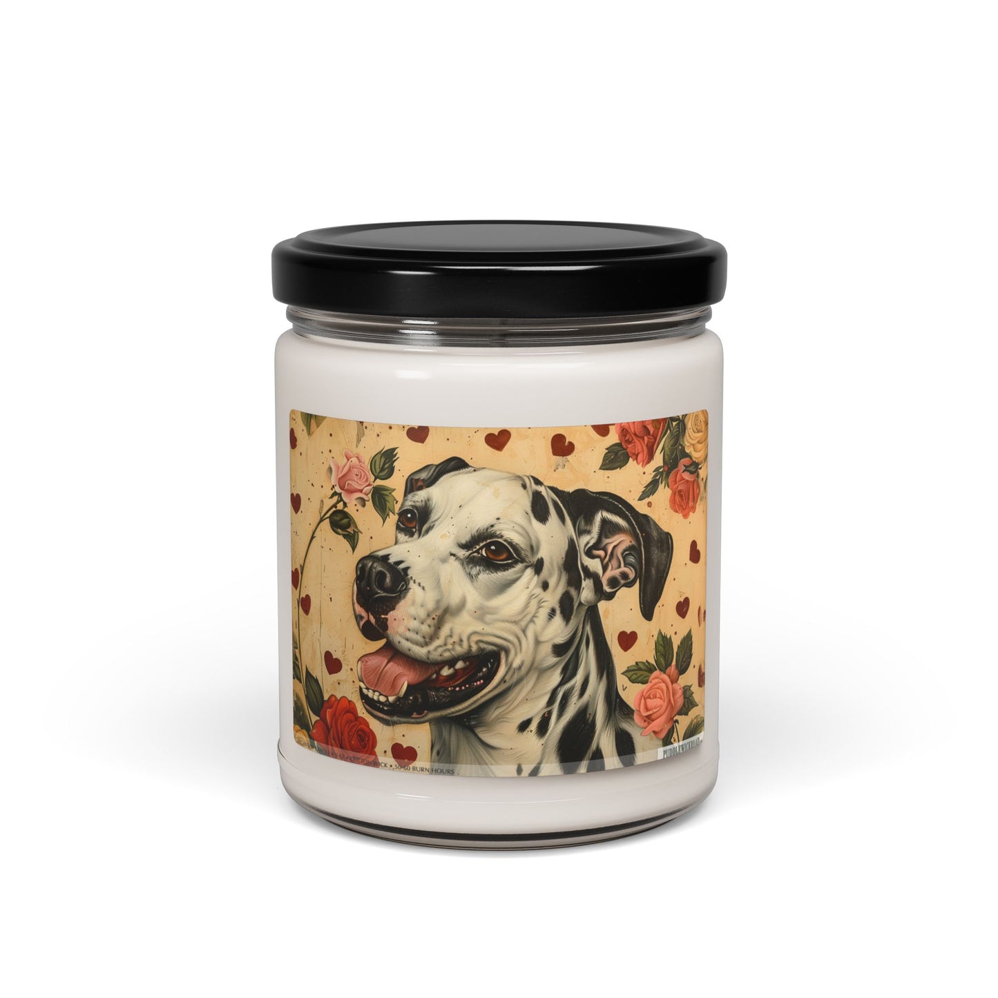 Dalmatian Love Candle – Vintage Dog Art Soy Candle Gift