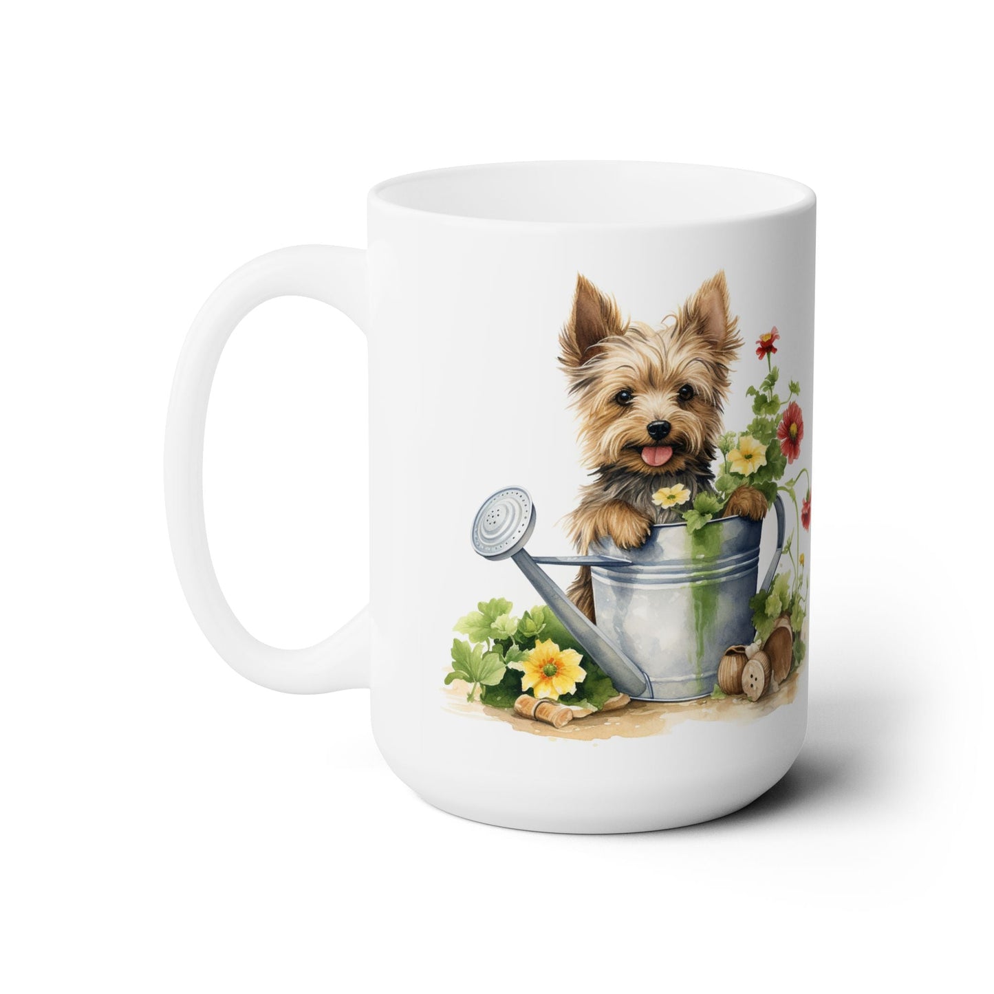 Yorkie Gardener Mug – Yorkshire Terrier Coffee Cup for Dog Lovers