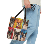 Colorful Chihuahua Pop Art Tote Bag, Pet Lover’s Gift