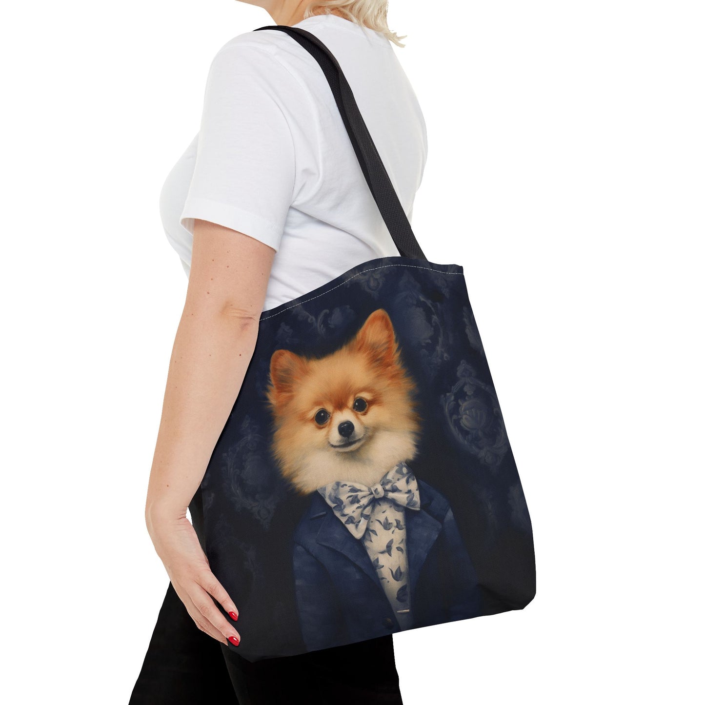 Pompous Pomeranian Tote Bag – Stylish Design for Dog Lovers