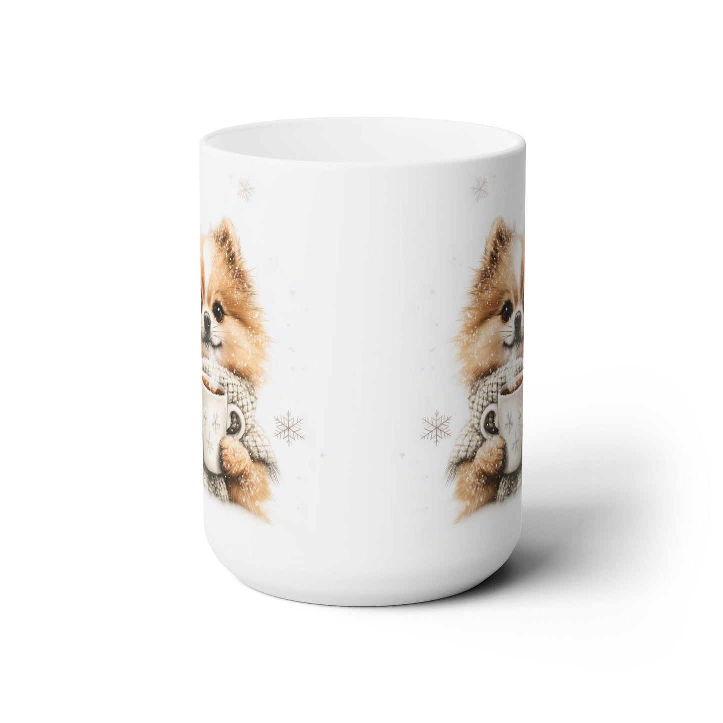 Pomeranian Winter Charm Mug – Cozy Dog Lover Gift for Holidays