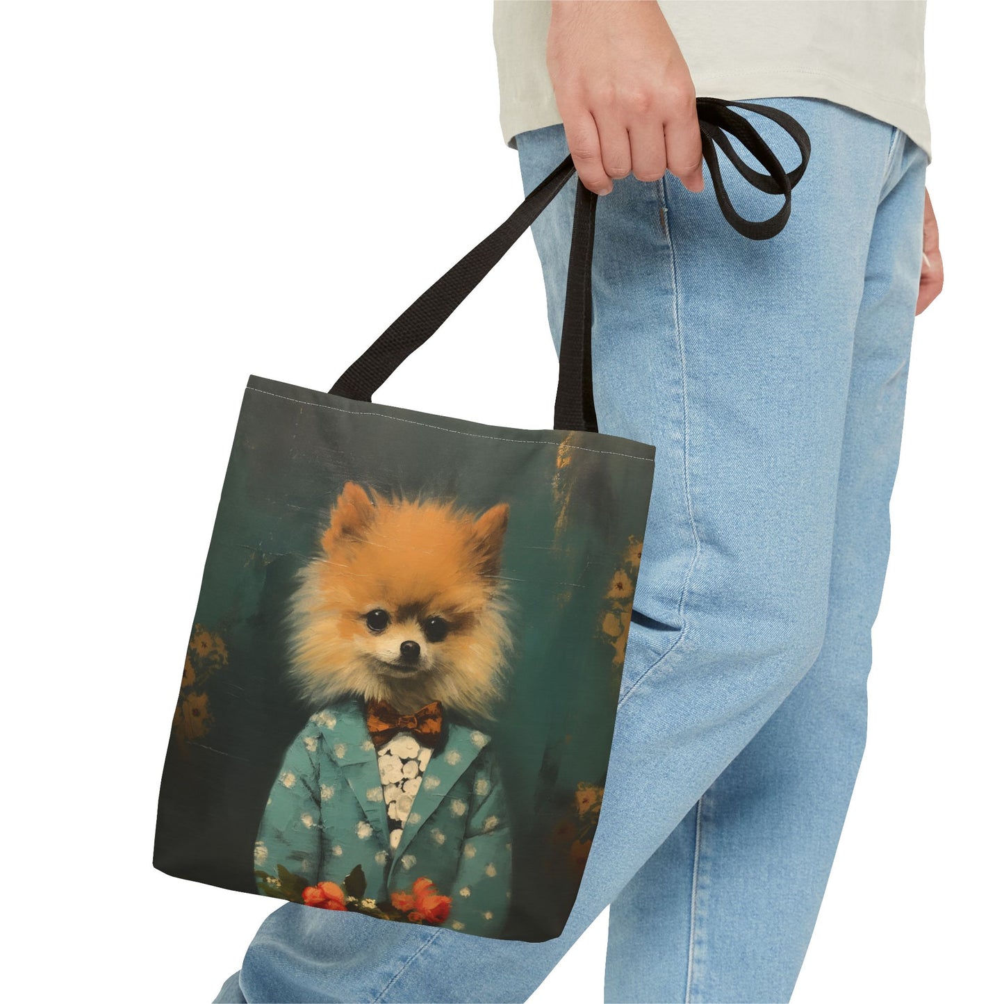 Charming Pomeranian Tote Bag – Eco-Friendly Canvas for Dog Lovers