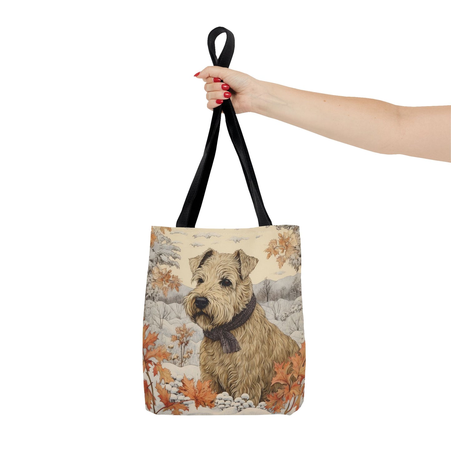 Wheaten Terrier Fall Tote Bag, Eco-Friendly Dog Lover Market Bag