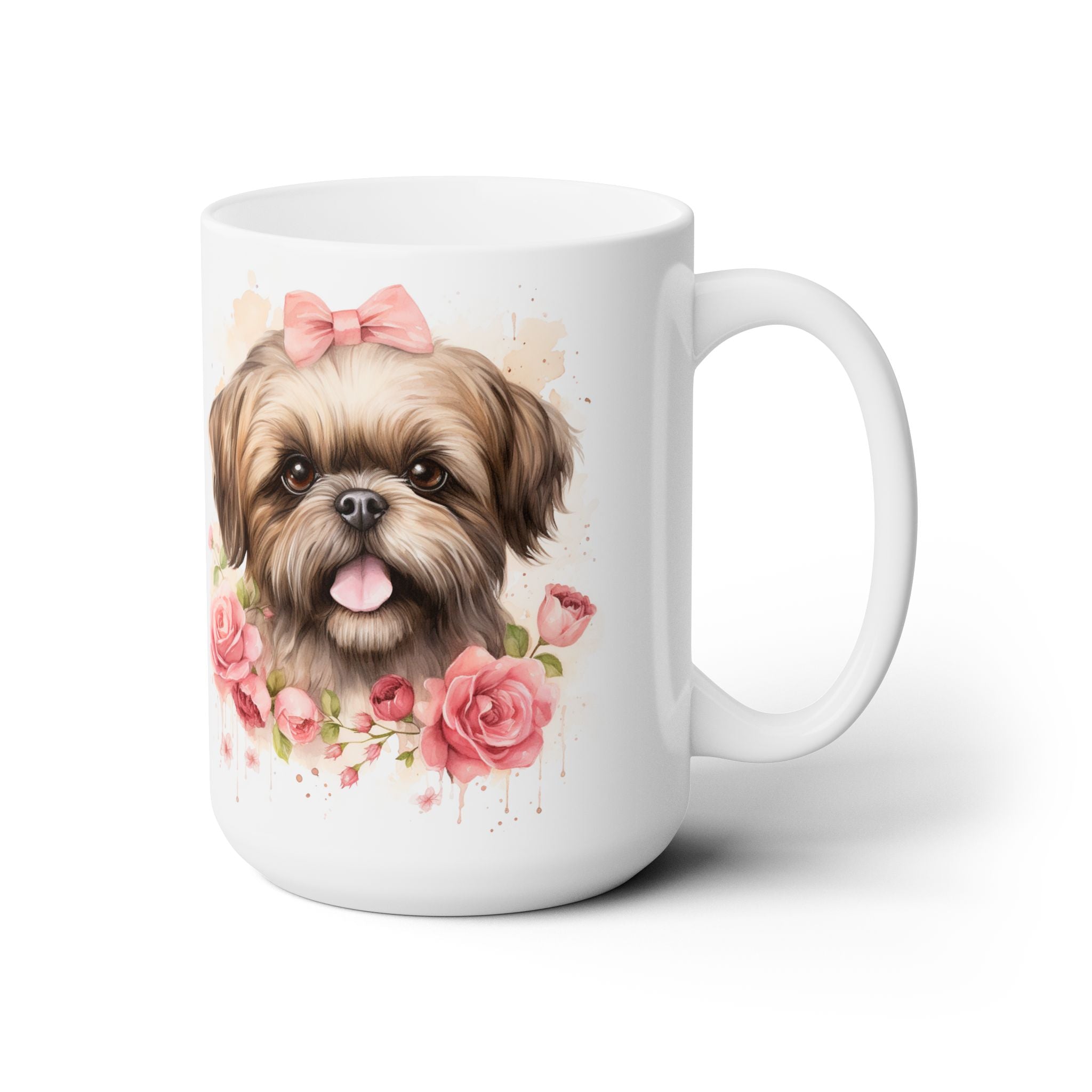 Shih Tzu Rose Garden Mug – Perfect Gift for Dog Lovers