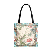 Elegant Floral Garden Tote Bag, Vintage-Inspired Eco-Friendly Carryall