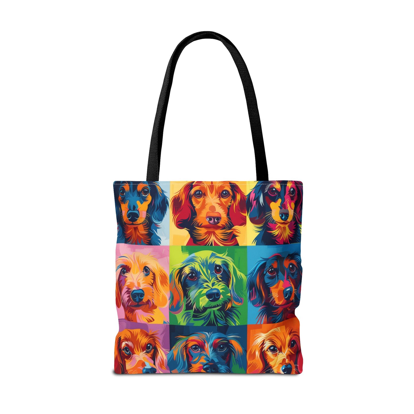 Colorful Dachshund Pop Art Tote Bag – Stylish, Reusable, and Fun