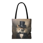 Regal Pomeranian Tote Bag, Eco-Friendly Canvas for Dog Lovers