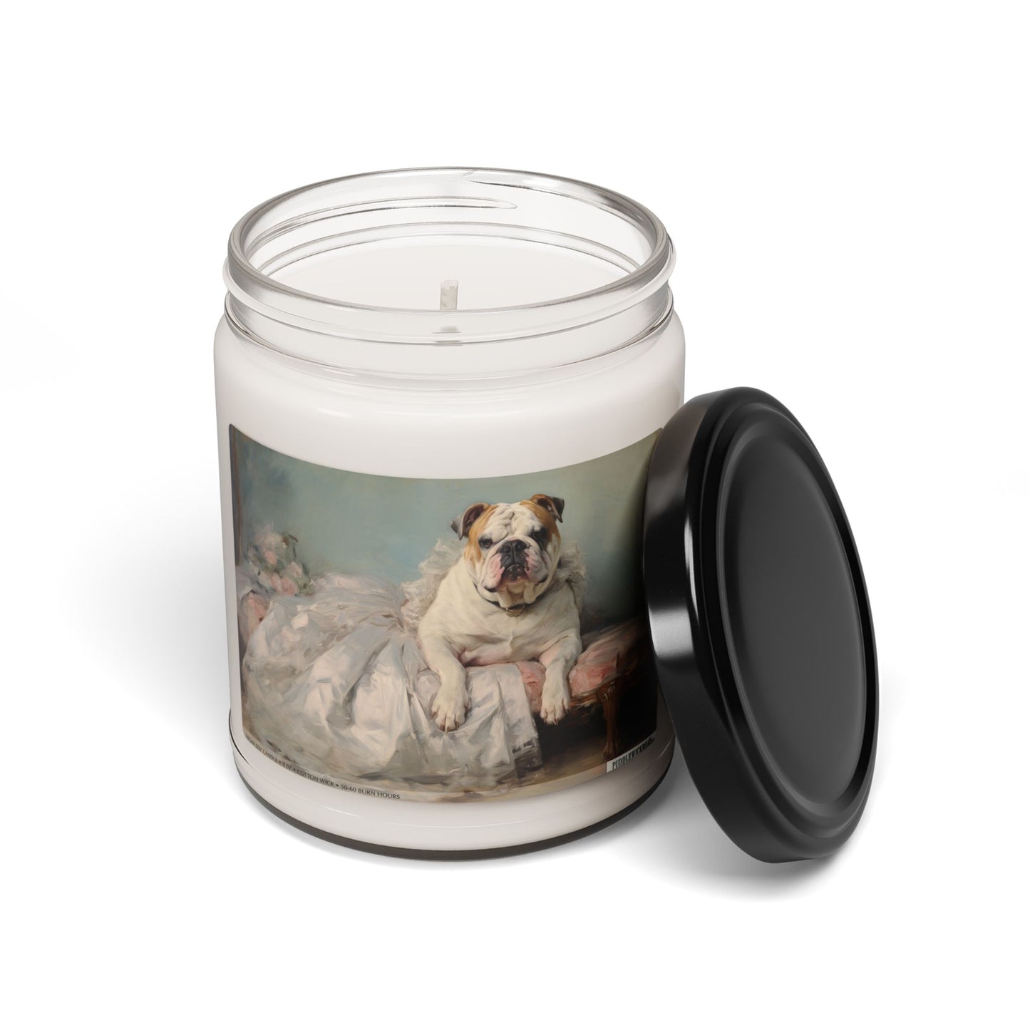 Regal English Bulldog Candle – Cozy Vintage Pet Lover Gift